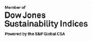 Member of Dow Jones Sustainability Indices Powered by the S&P Global CSA