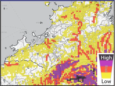Figure 2: Heavy Rain KIKIKURU (Source: Japan Meteorological Agency) 